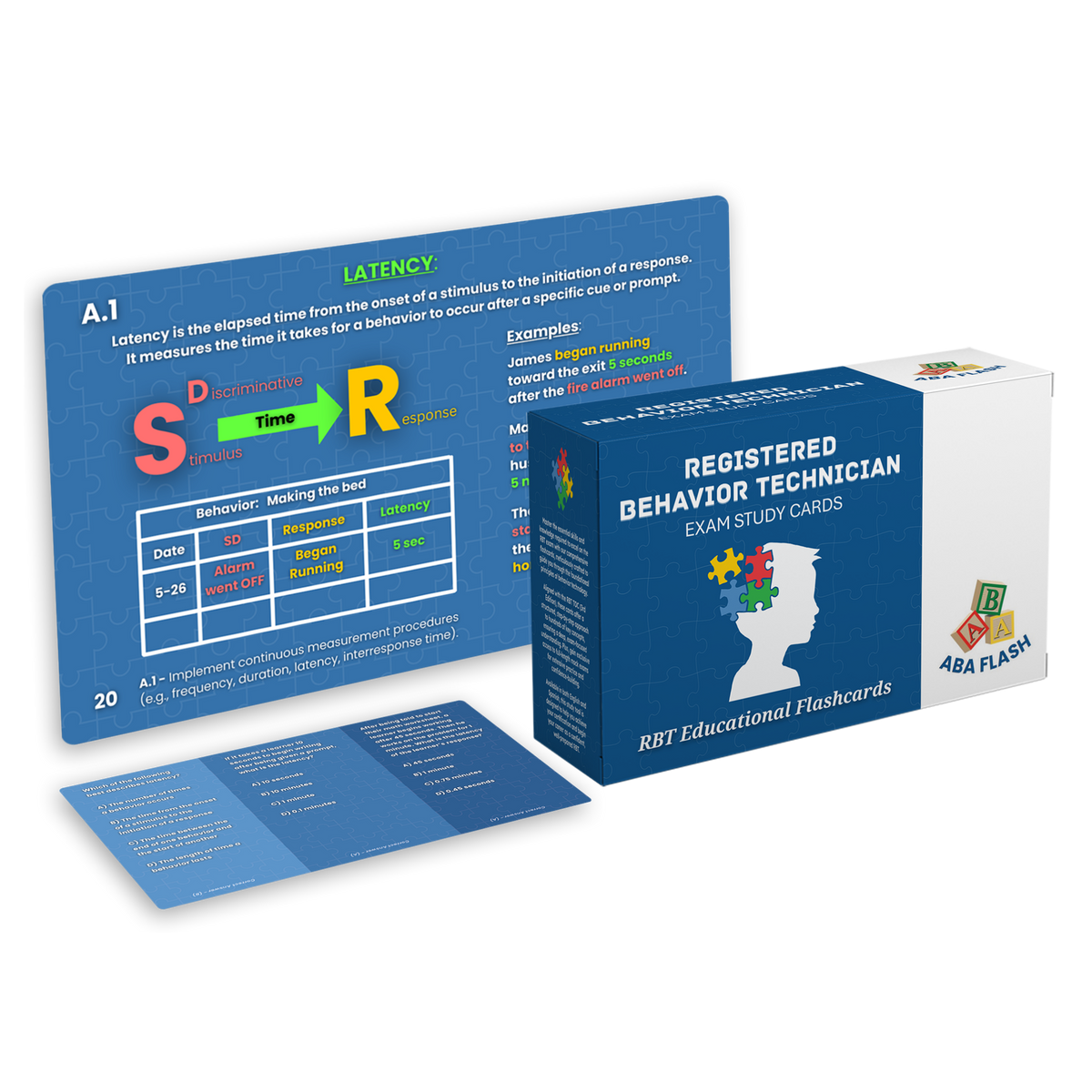 RBT Exam Study Cards – ABA FLASH